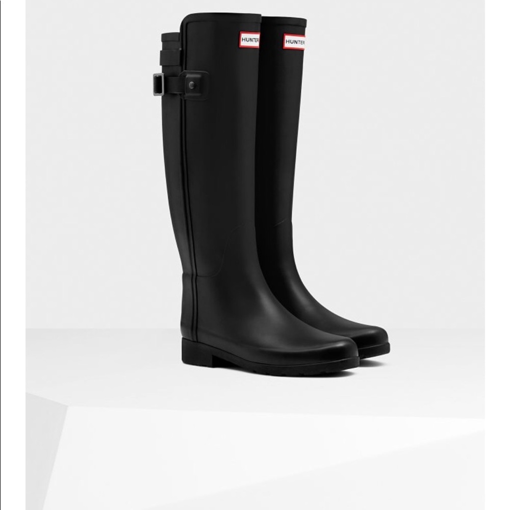 HUNTER Refined Slim Fit Back Strap Rain Boots
